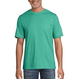 NWOT Lands' End Men's XXL Super-T Short Sleeve T-Shirt  Green Cotton